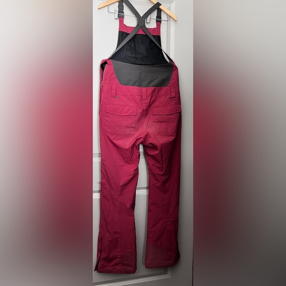 Ski Snowboard Bib Dark pink Foxy Bib Pants L - Picture 2 of 2